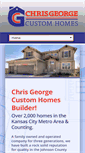 Mobile Screenshot of chrisgeorgecustomhomes.com