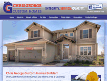 Tablet Screenshot of chrisgeorgecustomhomes.com